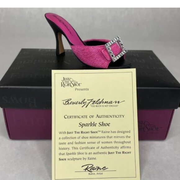 "Sparkle Shoe" Just the Right Shoe (Beverly Feldman) by Raine & Willitts Designs - Picture 1 of 4